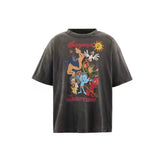 Saint Michael Illustrated Skull Graphic Tee