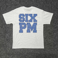 6PM SIX PM Star Graphic Oversized T‑Shirt