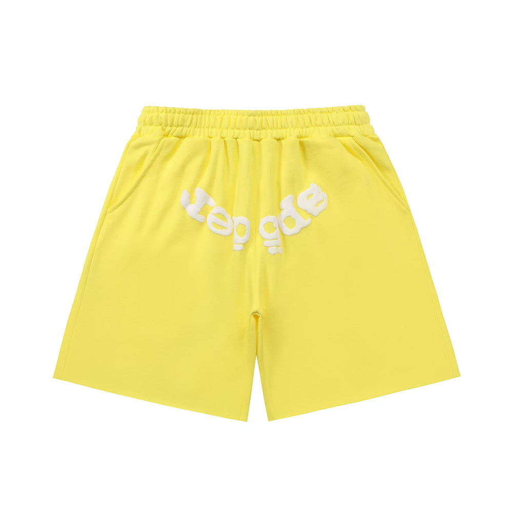 Sp5der Classic Logo Print Sweat Shorts Hip‑Hop Street‑Wear
