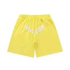Sp5der Classic Logo Print Sweat Shorts Hip‑Hop Street‑Wear