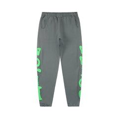 SP5DER Star Bubble‑Letter Jogger Sweatpants Hip‑Hop Street‑Wear Trousers