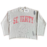 SAINT VANITY Retro Fashion Print Casual Sweatshirt and Shorts Set