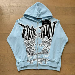 Mixed Emotion Distressed Hoodie