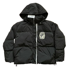 SAINT VANITY Fashion V-neck Hooded Embroidered Down Jacket