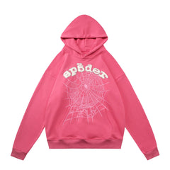 Sp5der Spider‑Web Pullover Hoodie Hip‑Hop Street‑Wear Sweatshirt