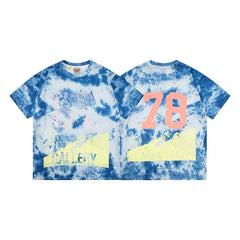 Gallery Dept. Tie-Dye Number 78 Short Sleeve T-Shirt - Blue/Multi