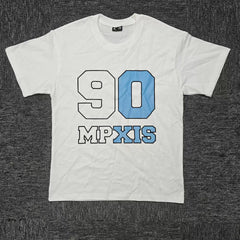 6PM 90 Number‑Letter Oversized Graphic T‑Shirt