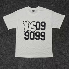 6PM Graffiti Number Oversized Graphic T‑Shirt