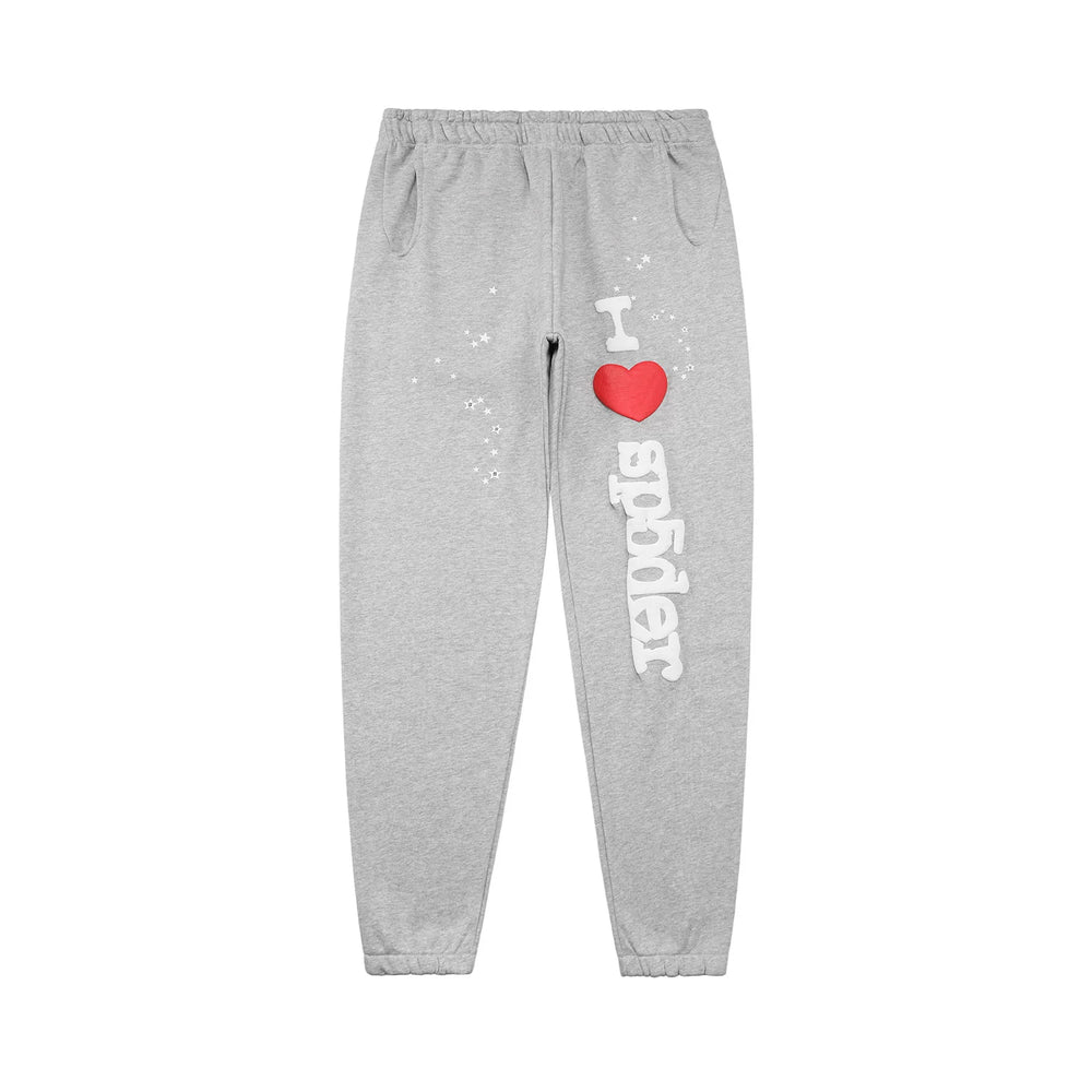 Sp5der I Love Sp5der Graphic Jogger Sweatpants Hip‑Hop Street‑Wear Trousers