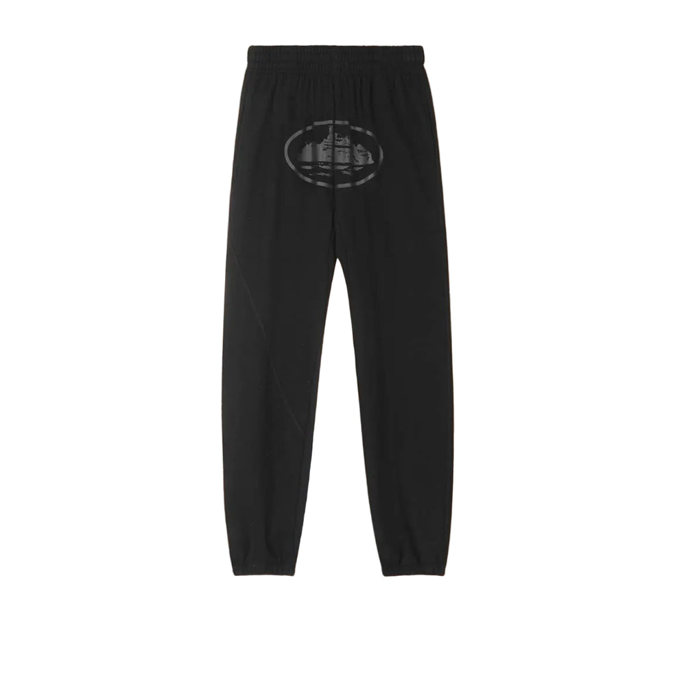 Black Vintage Graphic Sweatpants – Minimalist Streetwear Joggers
