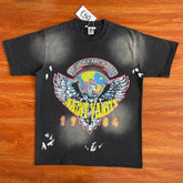 SAINT VANITY 1984 Tour of the World Eagle Earth Printed Vintage Short sleeved T-shirt