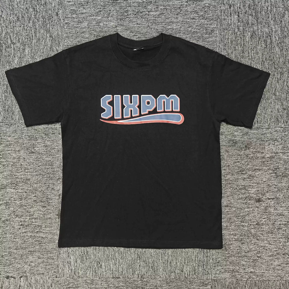 6PM Vintage SIXPM Letter Oversized T‑Shirt