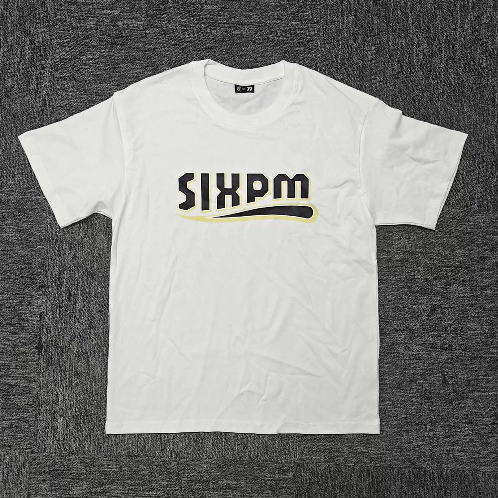 6PM Vintage SIXPM Letter Oversized T‑Shirt