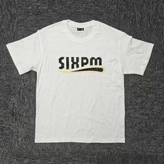6PM Vintage SIXPM Letter Oversized T‑Shirt