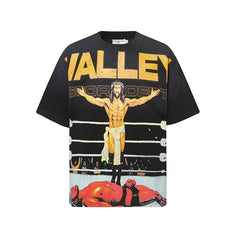 Valleydream Black Valley Sport Dept Jesus Boxing Vintage Graphic T-Shirt