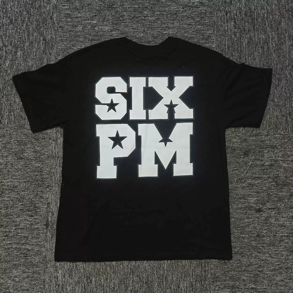 6PM SIX PM Star Graphic Oversized T‑Shirt