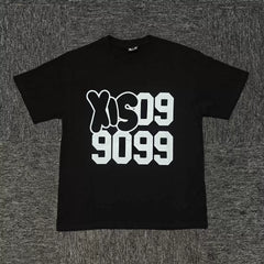 6PM Graffiti Number Oversized Graphic T‑Shirt