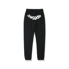SP5DER Spider‑Web Graphic Jogger Sweatpants Hip‑Hop Street‑Wear Trousers