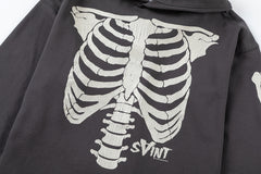 Saint Michael ST148 Skeleton Graphic Hoodie