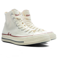Chuck 70 Hi 'Valentine's Day' - Vintage White/Egret