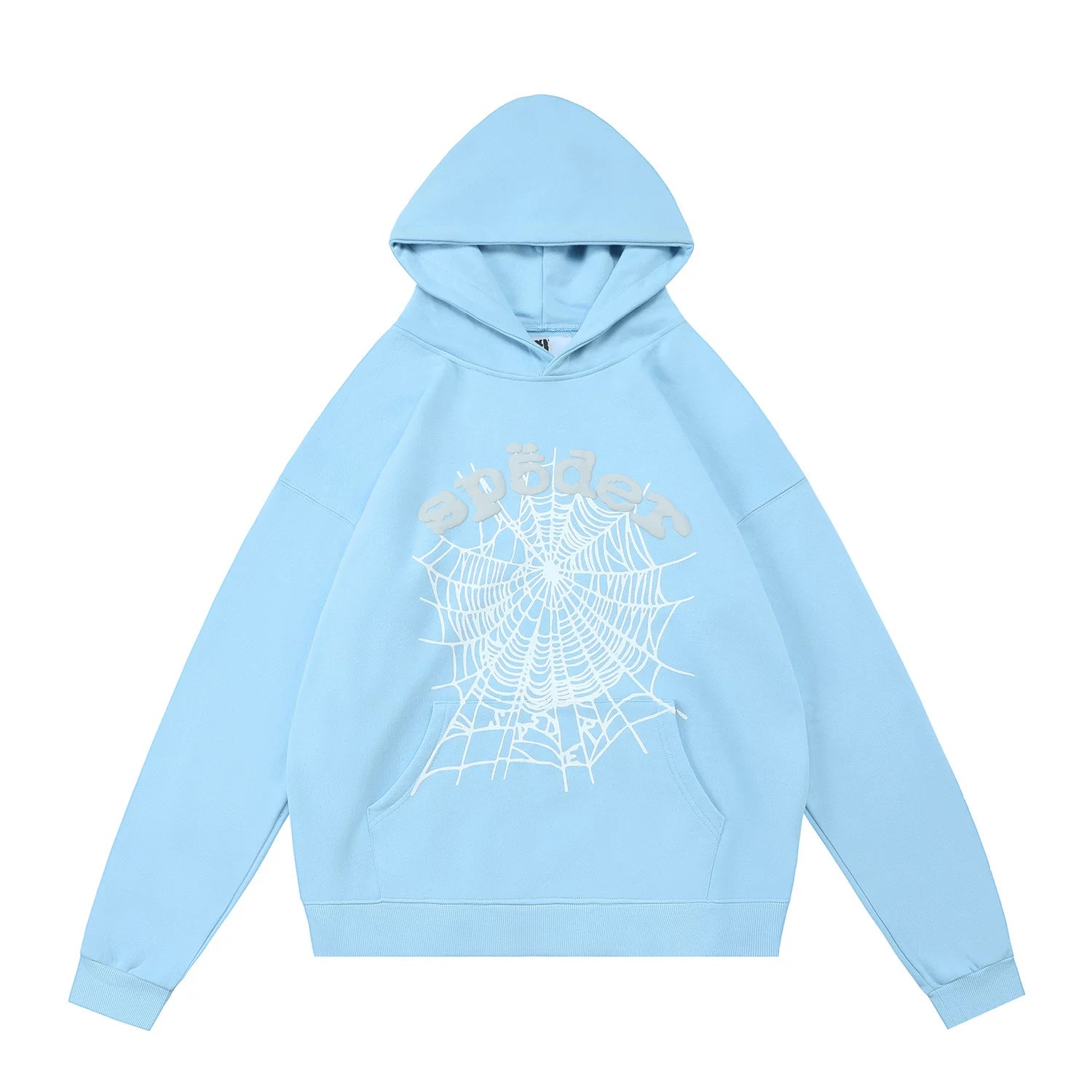 Sp5der Spider‑Web Graphic Pullover Hoodie Hip‑Hop Street‑Wear Sweatshirt