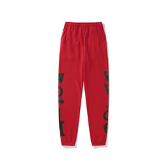 SP5DER Vertical Bubble‑Letter Jogger Sweatpants Hip‑Hop Street‑Wear Trousers