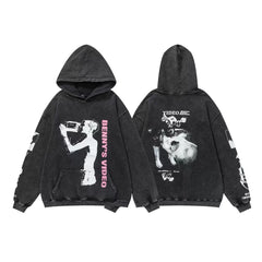 ERD Vintage Print Hoodie