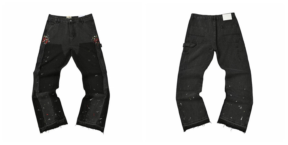 GALLERY DEPT JEANS Splatter Straight Denim