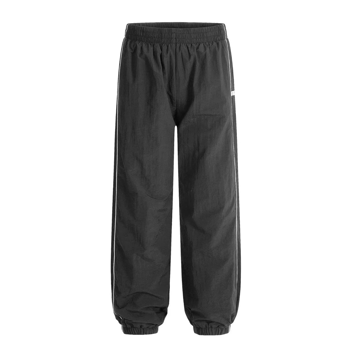 6PM Side‑Stripe Dark‑Grey Track Jogger Pants