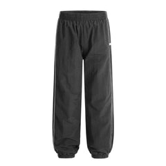 6PM Side‑Stripe Dark‑Grey Track Jogger Pants