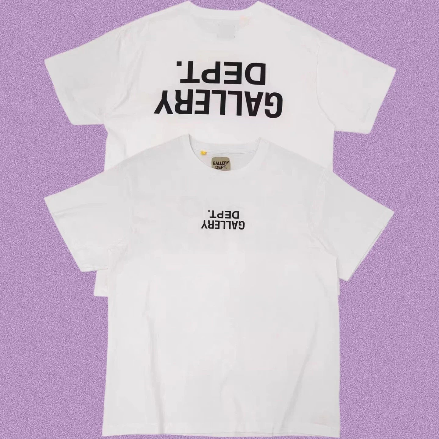 Gallery Dept. Inverted Logo Short Sleeve T-Shirt - White/Black