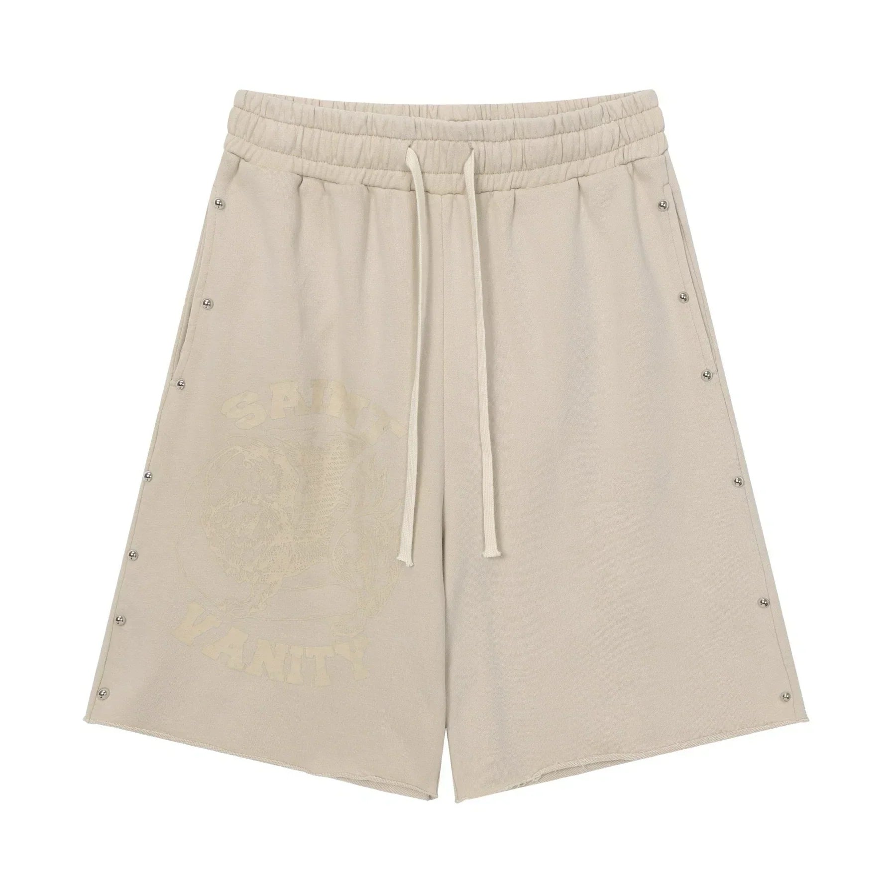 SAINT VANITY Washed Water Drilling Shorts, Five-Piece Set