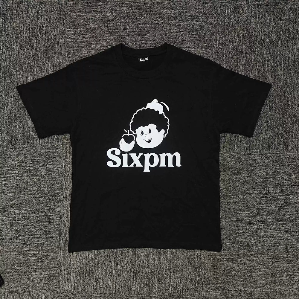 6PM Cartoon Character Graphic Oversized T‑Shirt
