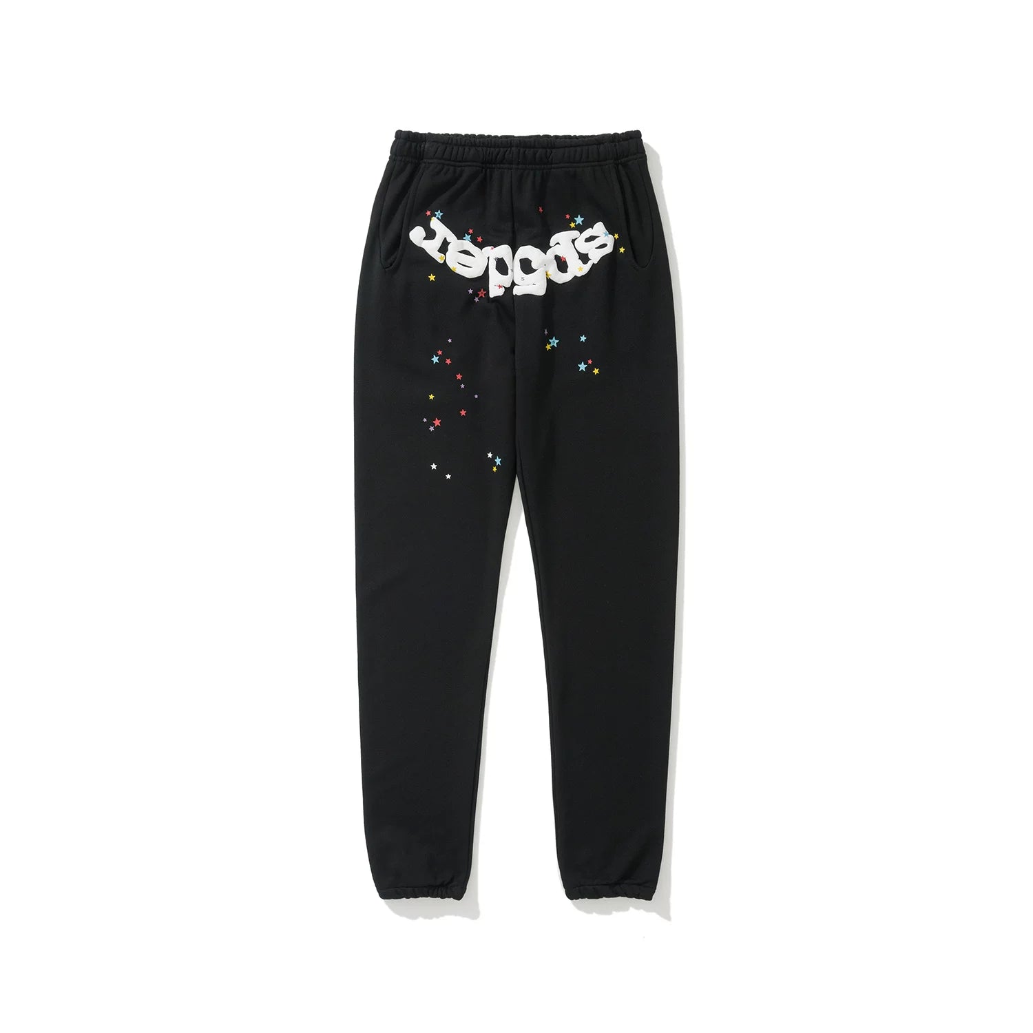SP5DER Spider‑Web Graphic Jogger Sweatpants Hip‑Hop Street‑Wear Trousers