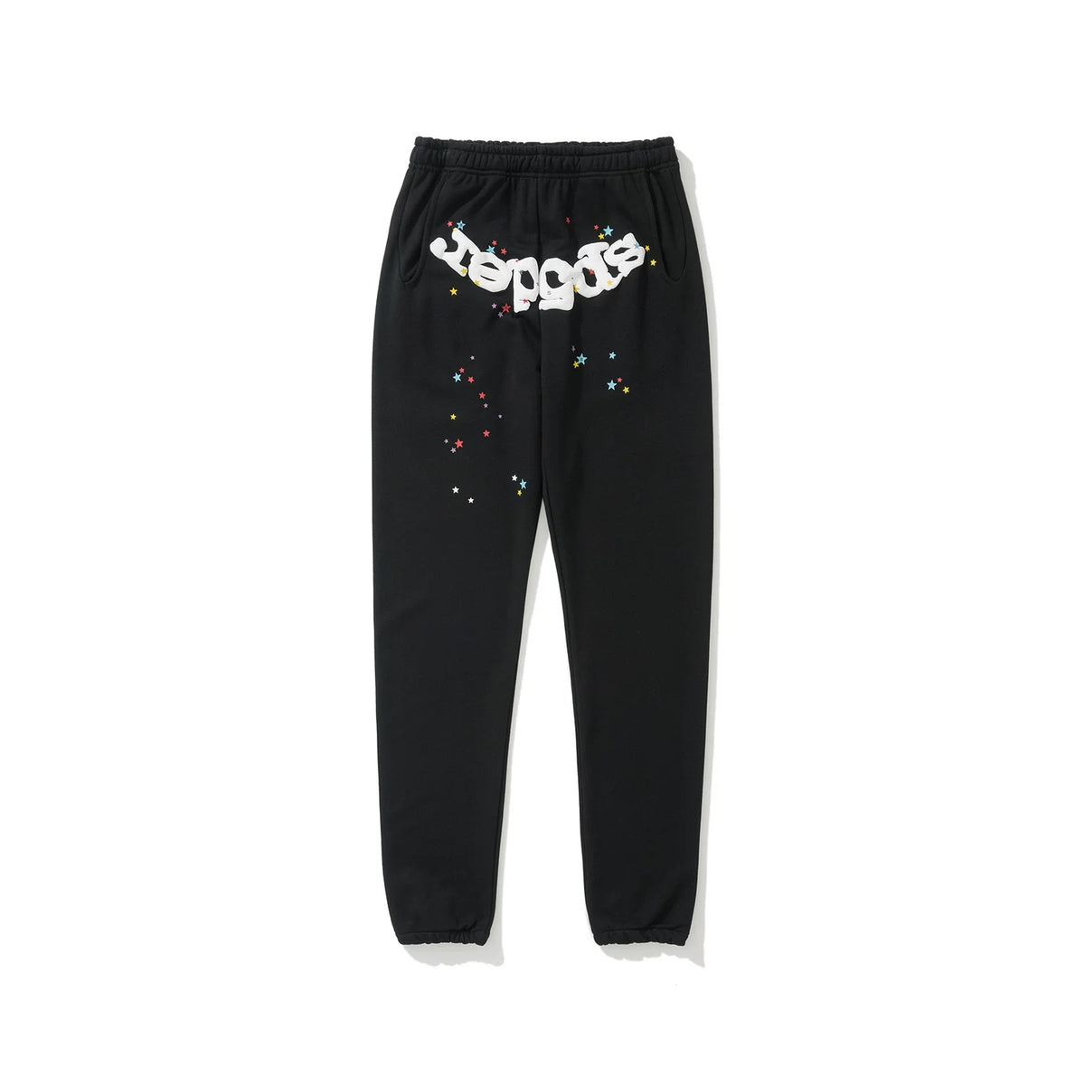 SP5DER Spider‑Web Graphic Jogger Sweatpants Hip‑Hop Street‑Wear Trousers