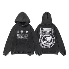 ERD's Distressed Cotton Hoodie