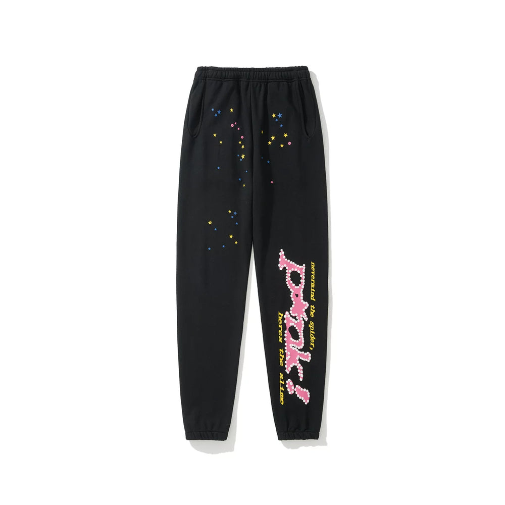 SP5DER Graphic Printed Jogger Sweatpants Hip‑Hop Street‑Wear Trousers