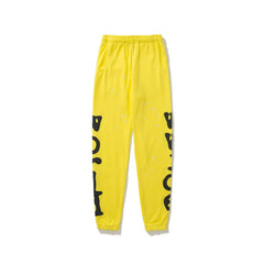 SP5DER Star Bubble‑Letter Jogger Sweatpants Hip‑Hop Street‑Wear Trousers