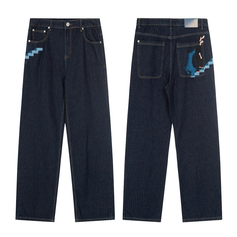 Derschutze Blossom Straight-Leg Jeans