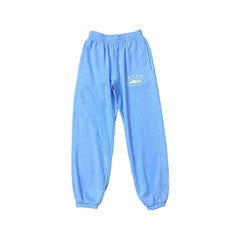 Sky Blue Vintage Graphic Sweatpants – Oversized Streetwear Joggers