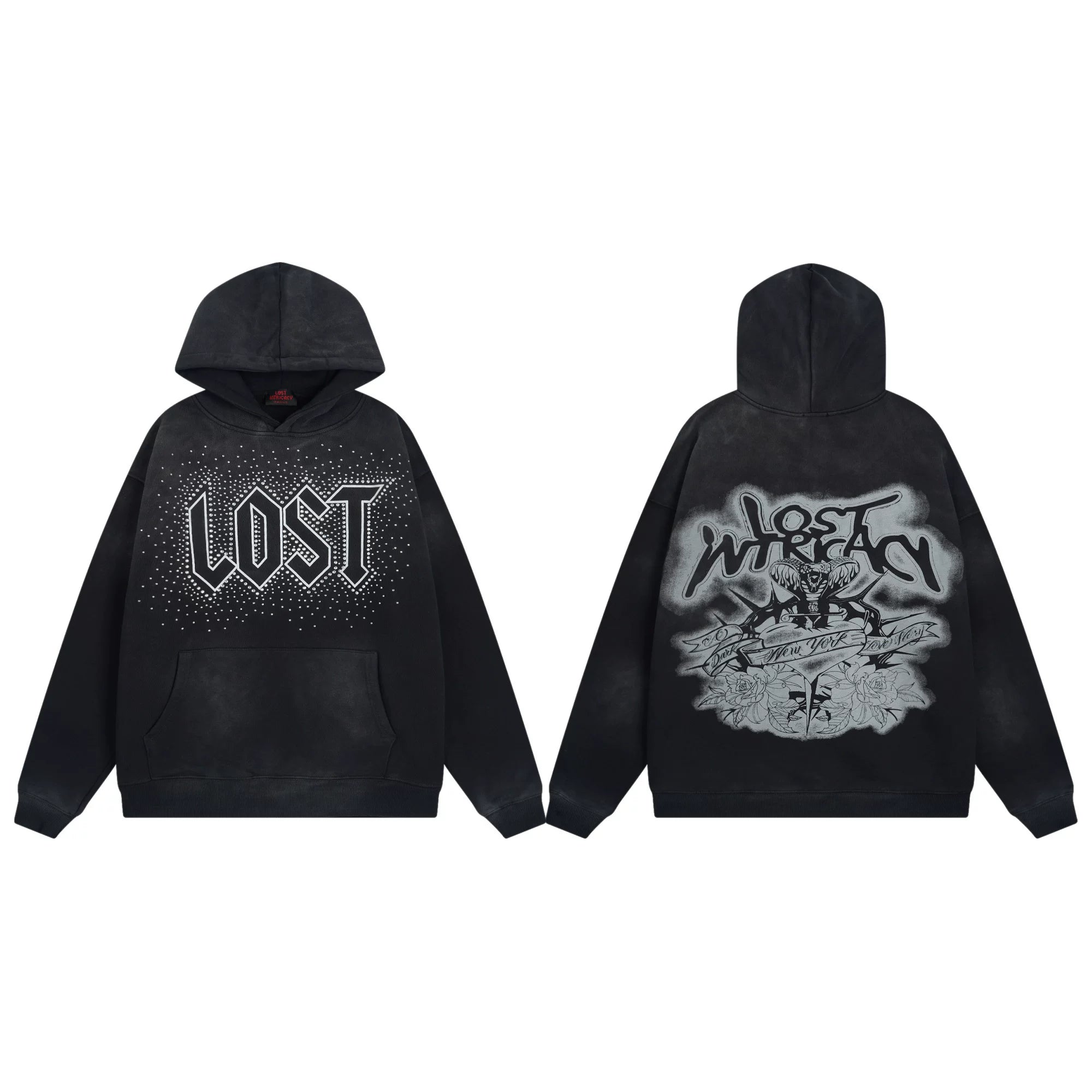 Lost Intricacy Cotton Hoodie