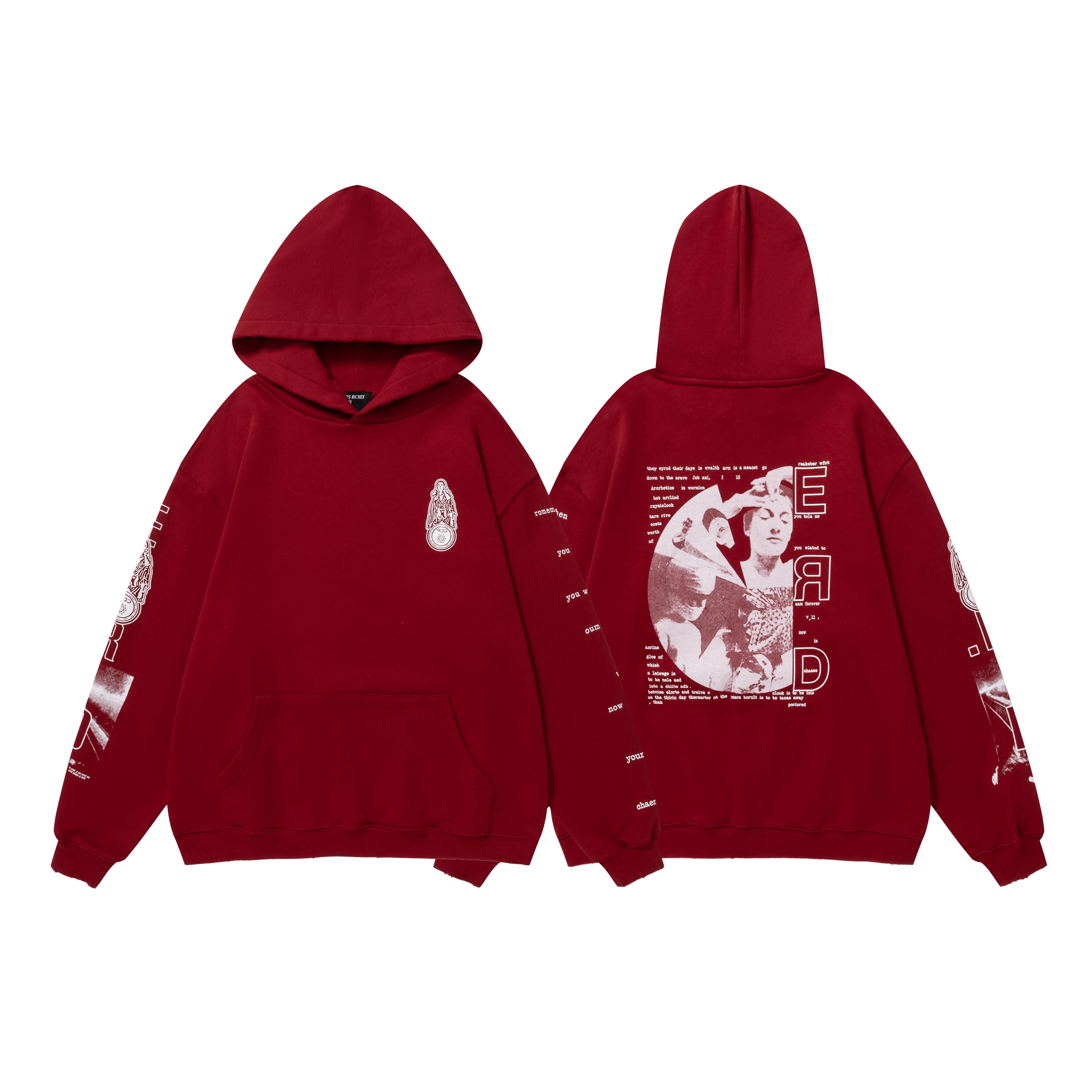ERD Retro Print Hoodie