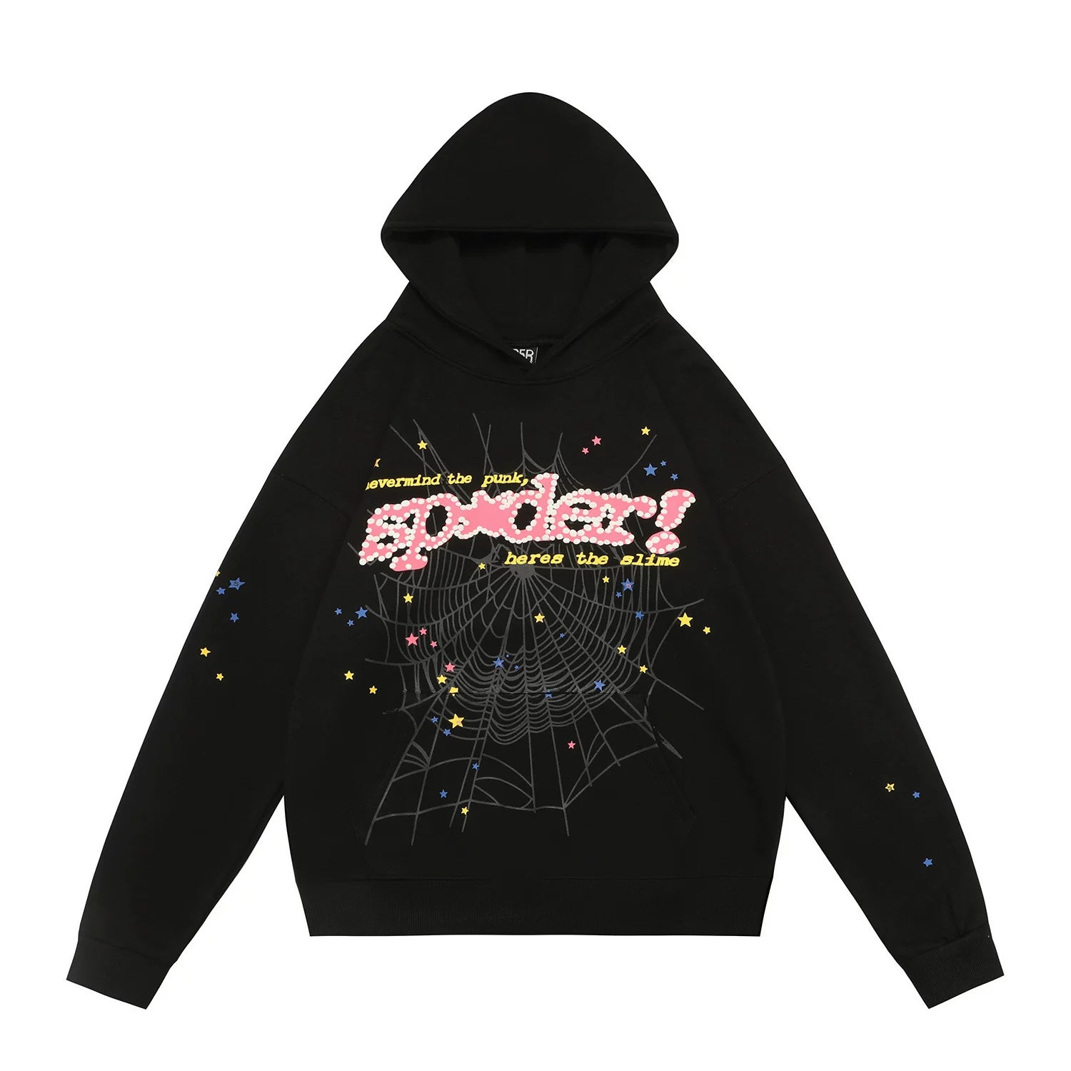 Sp5der Spider‑Web Graphic Pullover Hoodie Hip‑Hop Street‑Wear Sweatshirt
