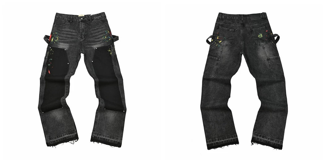 GALLERY DEPT JEANS Embroidered Loose Denim