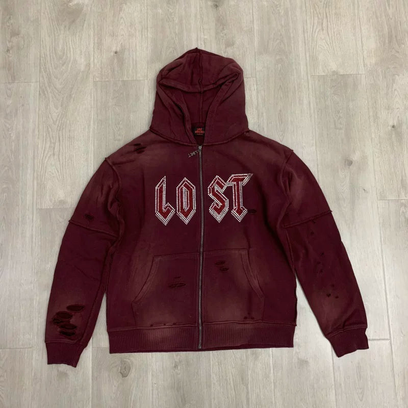 Lost Intricacy Retro Hoodie