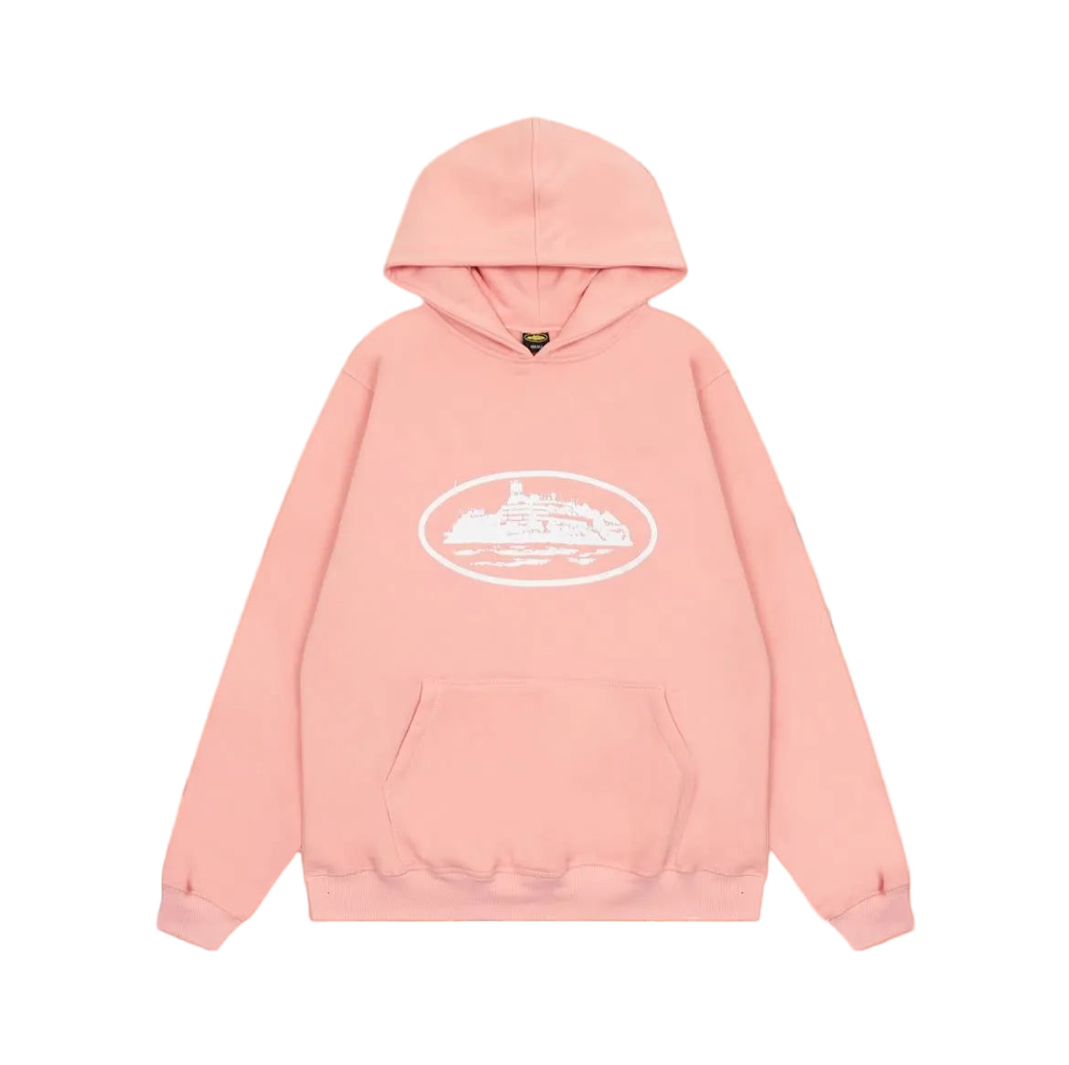 Pink Vintage Graphic Hoodie – Oversized Streetwear Pullover Sweatshirt