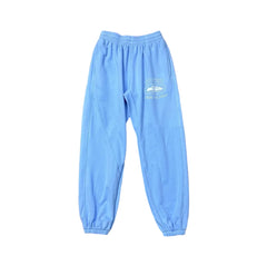 Sky Blue Vintage Graphic Sweatpants – Oversized Streetwear Joggers