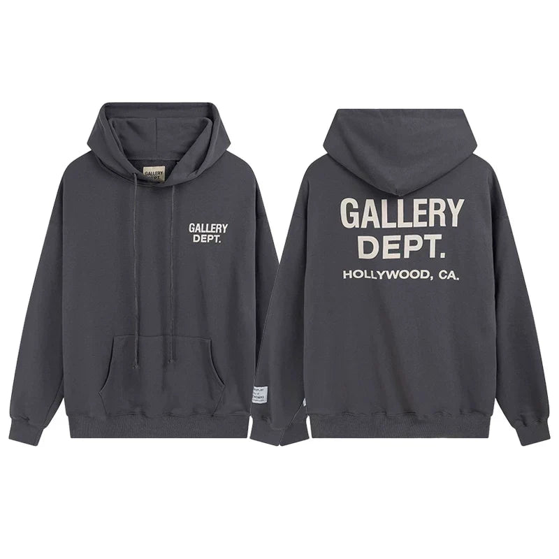Gallery Dept Hollywood CA Charcoal Hoodie