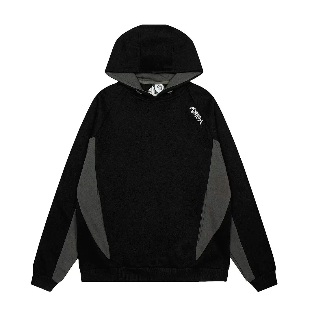 Mertra Patchwork Hoodie  black