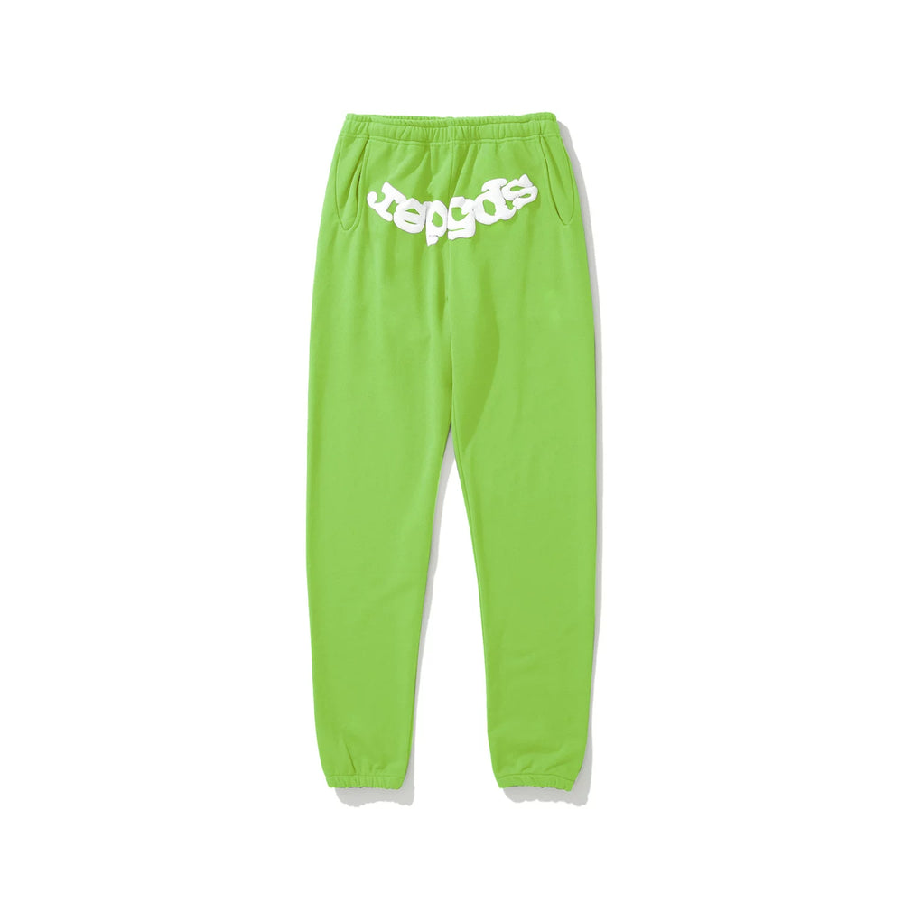 SP5DER Spider‑Web Graphic Jogger Sweatpants Hip‑Hop Street‑Wear Trousers